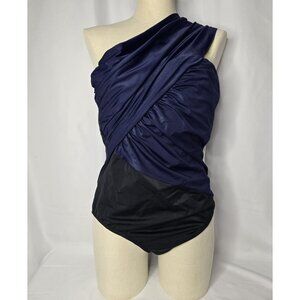 Magicsuit Miraclesuit SZ 16 Goddess One Shoulder One Piece Swim NEW WITH FLAWS